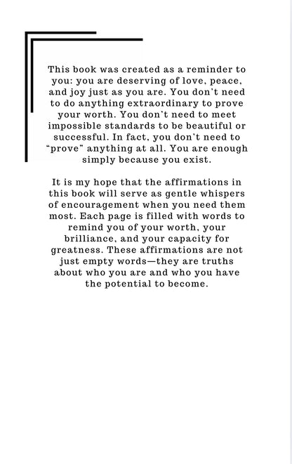 I Am Enough-A Journey of Affirmation for Young Black Girls & Women